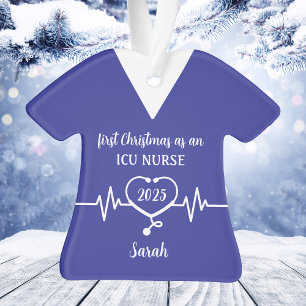 Personalisiertes Weihnachten für ICU-Krankenschwes Ornament