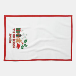 Personalisiertes Weihnachten Geschirrtuch