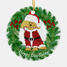 Personalisiertes Weihnachten Goldendoodle Weihnach