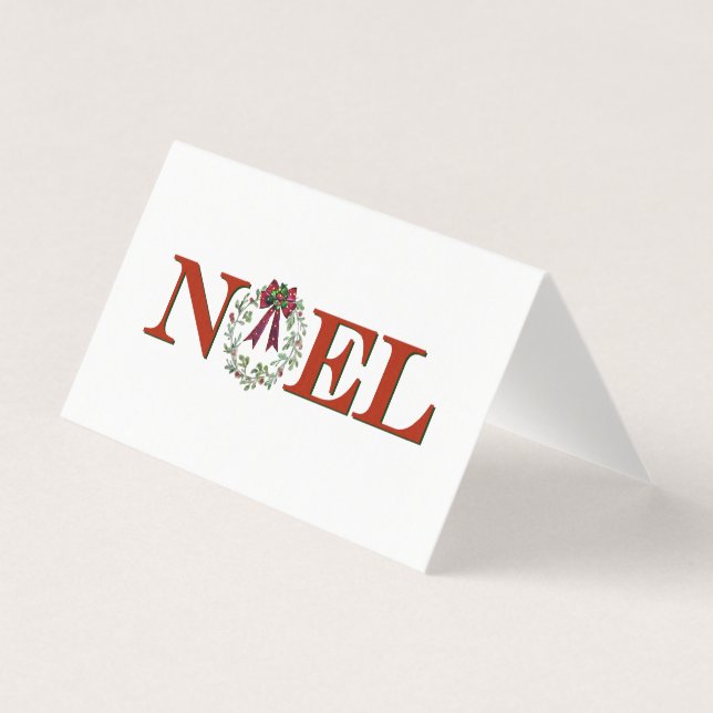 Personalisiertes Weihnachten mit Kranz (Vorderseite)