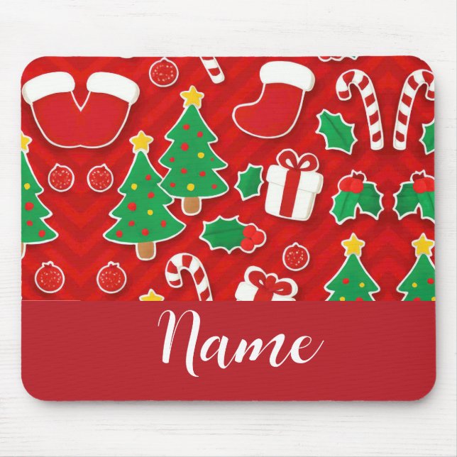 Personalisiertes Weihnachten Mousepad (Vorne)