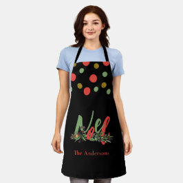 Personalisiertes Weihnachten Rot & Grün Schürze