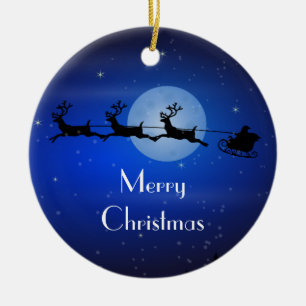 Personalisiertes Weihnachten Sankt Keramikornament