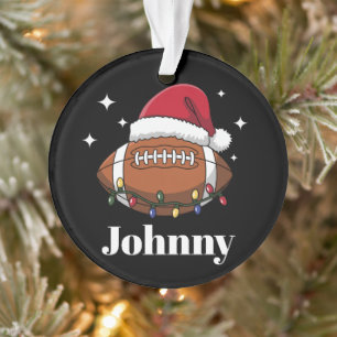 Personalisiertes Weihnachts-Fußball-Winter-Sportte Ornament
