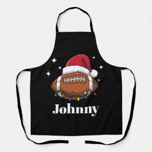 Personalisiertes Weihnachts-Fußball-Winter-Sportte Schürze