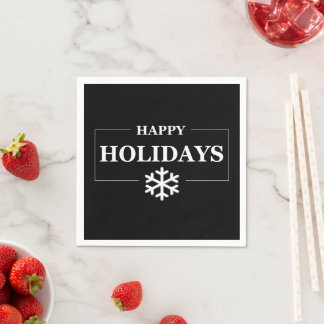 Personalisiertes Weihnachts-Happy Holiday Custom G Serviette
