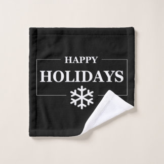 Personalisiertes Weihnachts-Happy Holiday Custom G Waschlappen