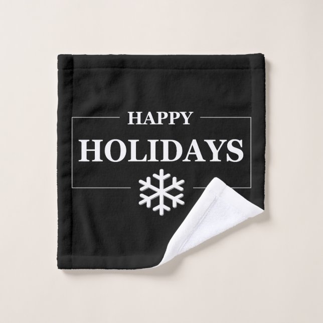 Personalisiertes Weihnachts-Happy Holiday Custom G Waschlappen (Waschlappen)