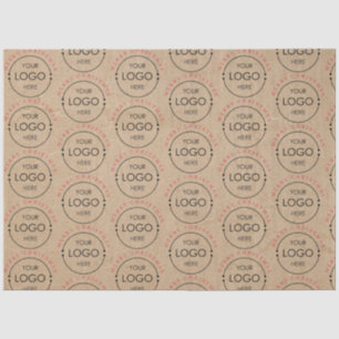 Personalisiertes Weihnachts-Kraft-Logo Seidenpapier