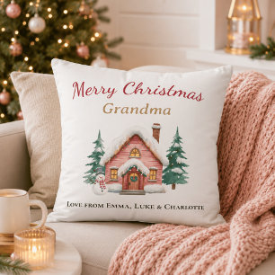 Personalisiertes Weihnachts-Oma-Kissen-Geschenk Kissen