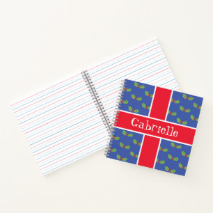 Personalisiertes Weihnachts- und Berries-Notebook Notizbuch