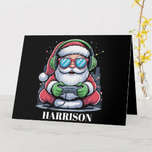 Personalisiertes Weihnachts-Videospiel Santa Xmas  Karte