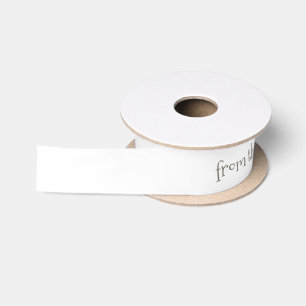 Personalisiertes Weihnachtsband Satinband