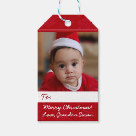Personalisiertes Weihnachtsfest Foto Geschenkanhänger