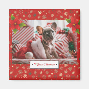 Personalisiertes Weihnachtsfest-Foto Magnet