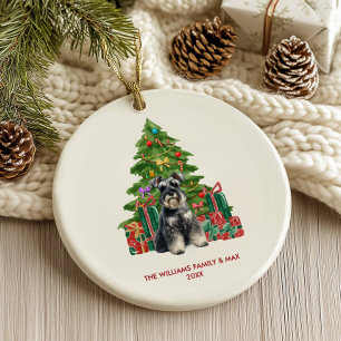 Personalisiertes Weihnachtsfest für Miniature Schn Keramik Ornament