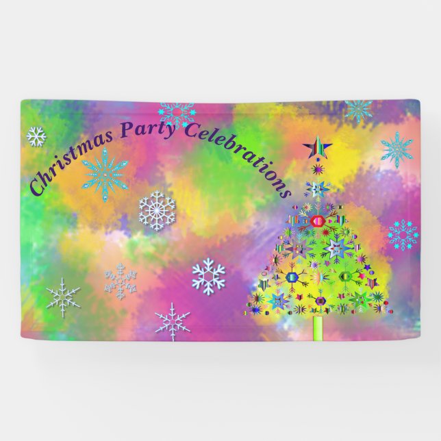 Personalisiertes Weihnachtsfest im Party Banner (Horizontal)