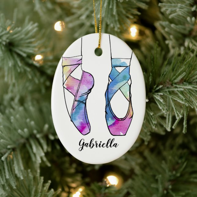 Personalisiertes Weihnachtsfest Keramik Ornament (Baum)