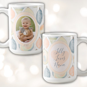 Personalisiertes Weihnachtsfoto in Pastell Holiday Kaffeetasse