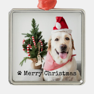 Personalisiertes Weihnachtsfoto Ornament Aus Metall
