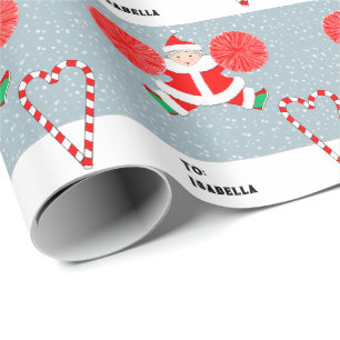 Personalisiertes Weihnachtsgeschenk für Cheerleade Geschenkpapier
