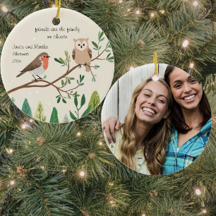 Personalisiertes Weihnachtsgeschenk für Freunde Keramik Ornament