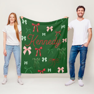 Personalisiertes Weihnachtsgeschenk für ihre Jungs Fleecedecke