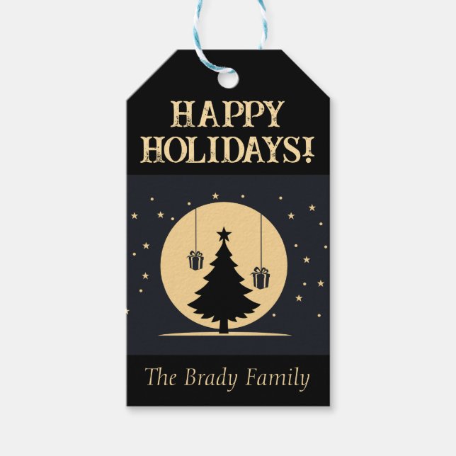 Personalisiertes Weihnachtsgeschenk Geschenkanhänger (Vorderseite)