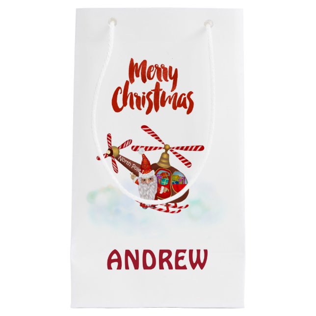 Personalisiertes Weihnachtsgeschenk Kleine Geschenktüte (Vorderseite)