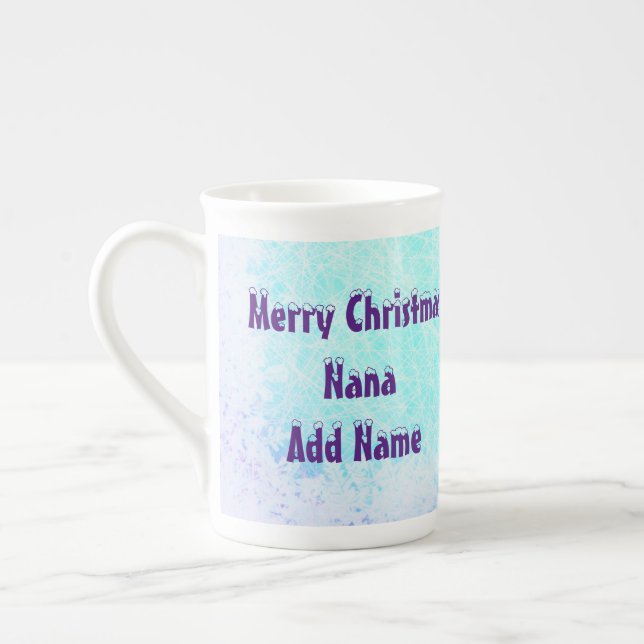 Personalisiertes Weihnachtsgeschenk von Nana Prozellantasse (Links)