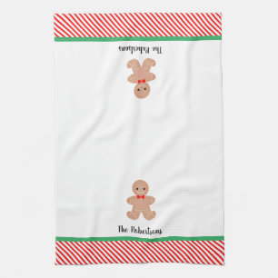 Personalisiertes Weihnachtsgeschirr Geschirrtuch