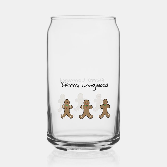 Personalisiertes Weihnachtsglas Dosenglas (Vorderseite)