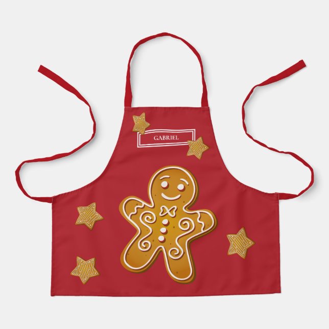 Personalisiertes Weihnachtskeks Schürze (Vorderseite)
