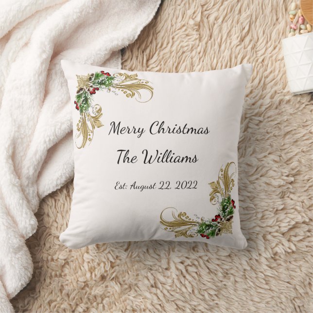 Personalisiertes Weihnachtskissen Kissen (Decke)