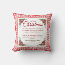 Personalisiertes Weihnachtskissengeschenk