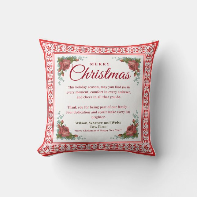 Personalisiertes Weihnachtskissengeschenk Kissen (Vorderseite)