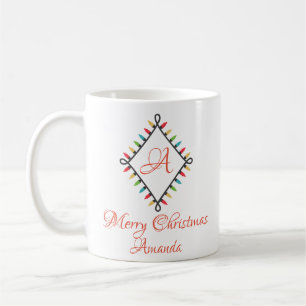 Personalisiertes Weihnachtslicht - Frohe Weihnacht Kaffeetasse