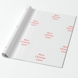 Personalisiertes Weihnachtspapier Geschenkpapier