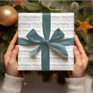 Personalisiertes Weihnachtspapier Geschenkpapier