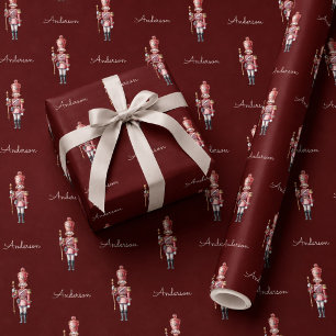 Personalisiertes Weihnachtspapier Nussknacker  Geschenkpapier