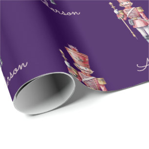 Personalisiertes Weihnachtspapier Nussknacker Geschenkpapier