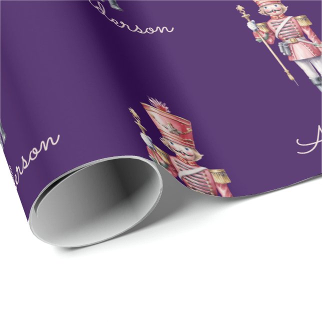 Personalisiertes Weihnachtspapier Nussknacker Geschenkpapier (Rolleneckpunkt)
