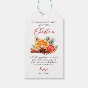 Personalisiertes Weihnachtspotpourri-Rezept Gesche Geschenkanhänger
