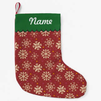 Personalisiertes Weihnachtsrotes weißes Kleiner Weihnachtsstrumpf