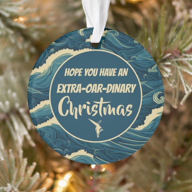 Personalisiertes Weihnachtsruderkomisch Ornament (Baum)
