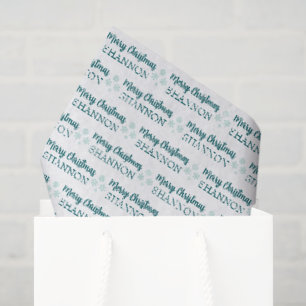 Personalisiertes Weihnachtstaschentuchpapier Seidenpapier