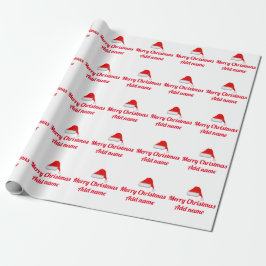 Personalisiertes Weihnachtsverpackungspapier Geschenkpapier