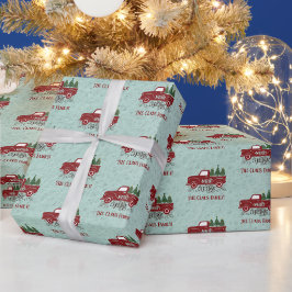 Personalisiertes Weihnachtswackelpapier Geschenkpapier