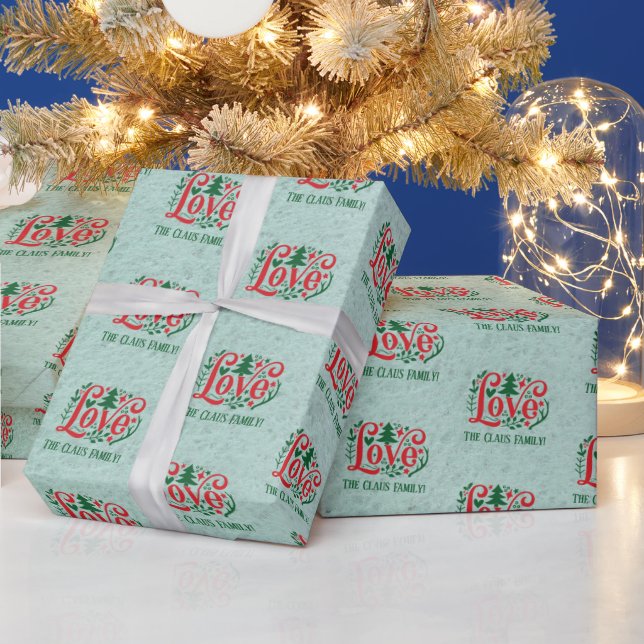 Personalisiertes Weihnachtswackelpapier Geschenkpapier (Feiertage)