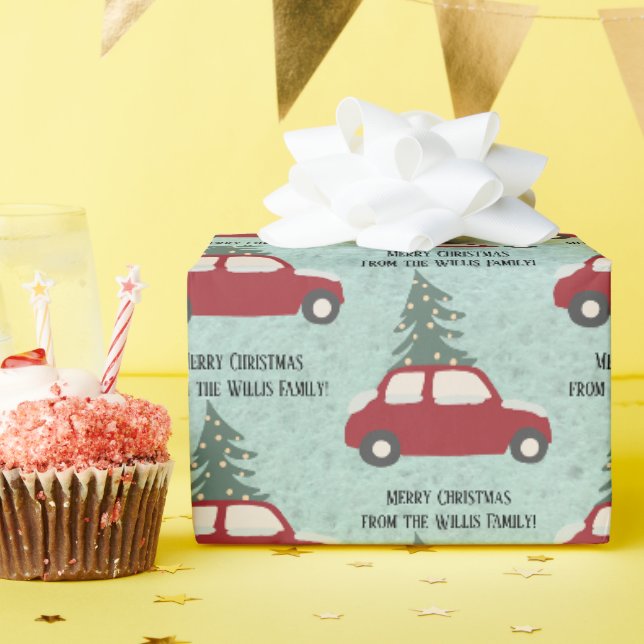 Personalisiertes Weihnachtswackelpapier Geschenkpapier (Geburtstagsparty)